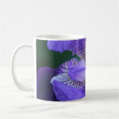 Blue Lila Iris Blume Kaffeetasse (Links)