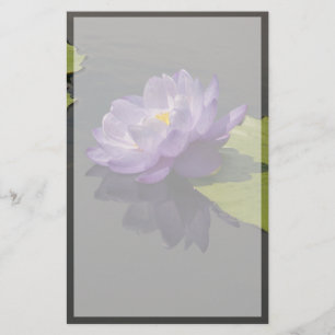 Blue Lila Lotus Wasserlilie Blume Briefpapier