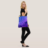 Blue Lila Mandala Clouds Boho Bohemisch Tasche (Am Model)