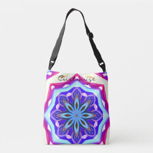 Blue lila Mandala Thunder_Cove Tragetaschen Mit Langen Trägern