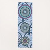 Blue Lila Mandalase Personalisiert Yogamatte (Vorderseite)