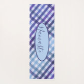 Blue Lila Mandalase Personalisiert Yogamatte (Rückseite)