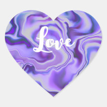 Blue & Lila Marble Digital Abstrakt