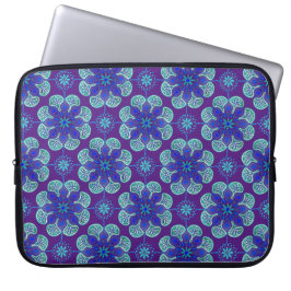 Blue Lila Medallions Notebook-Ärmel Laptopschutzhülle