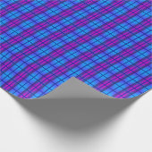 Blue Lila Neon Geschenkpapier (Ecke)