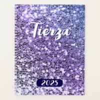 Blue Lila Ombre Chunky Glitzer Personalisiert 2025