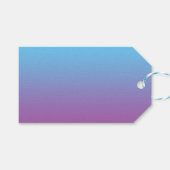 Blue & Lila Ombre Geschenkanhänger (Vorderseite (Horizontal))