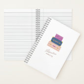 Blue Lila Peach Adventure erwartet Spiral Notebook Notizblock (Innen)