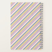 Blue Lila Peach Adventure erwartet Spiral Notebook Notizblock (Rückseite)