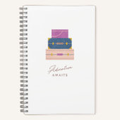 Blue Lila Peach Adventure erwartet Spiral Notebook Notizblock (Vorderseite)