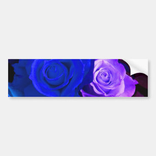 Blue Lila Rose Autoaufkleber - individuell anpassb