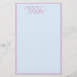 Blue Lila Small Business Briefpapier