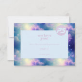 Blue Lila Small Business Dankeskarte (Rückseite)