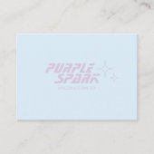 Blue Lila Small Business QR Visitenkarte (Vorderseite)