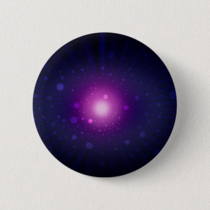 Blue Lila Space Galaxy Stars Abstrakt Button