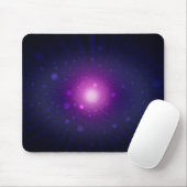 Blue Lila Space Galaxy Stars Abstrakt Mousepad (Mit Mouse)