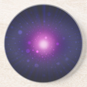 Blue Lila Space Galaxy Stars Abstrakt Untersetzer