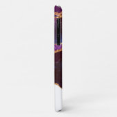 Blue & Lila Space & Stars mit Goldband Case-Mate iPhone Hülle (Hinten/Links)