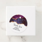 Blue & Lila Space & Stars mit Goldband Geschenkanhänger (Beispiel)