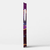 Blue & Lila Space & Stars Modern Agate Case-Mate iPhone Hülle (Rückseite / Links)