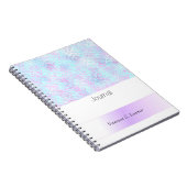 Blue Lila Spatter Abstrakt Journal Notizblock (Rechte Seite)