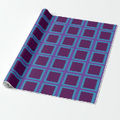 Blue & Lila Square Geschenkpapier (Ungerollt)