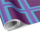 Blue & Lila Square Geschenkpapier (Rolleneckpunkt)