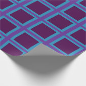 Blue & Lila Square Geschenkpapier (Ecke)