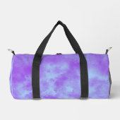 Blue Lila Storm Cloud Effect Duffle Bag (Vorderseite)