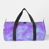 Blue Lila Storm Cloud Effect Duffle Bag (Rückseite)