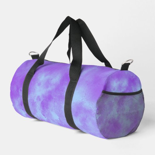 Blue Lila Storm Cloud Effect Duffle Bag (Rechte Ecke)