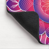 Blue Lila Traditional Mandala Design Mousepad (Ecke)