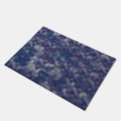 Blue Lila Trendy Einzigartig Cool Chic Fußmatte (Schrägansicht)