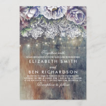 Blue Lila und Plum Vintage Blumenhochzeit