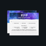 Blue Lila Watercolor Galaxy Bat Bar Mitzvah RSVP Karte<br><div class="desc">Sie suchen coole Galaxy Fledermaus Bar mitzvah RSVP Karten, die für die Essensoptionen passen, und eine Reihe weiterer Details, auf die Sie gerne antworten könnten? Erstellen Sie Ihre eigenen Aquarell-Rsvp-Karten auf einer lustigen Galaxy-DIY-Vorlage im Weltraum, die einfach mit Ihren Daten personalisiert werden kann. Das moderne Universum-Design, illustriert von Raphaela Wilson,...</div>