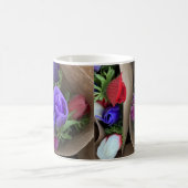 Blue Lila White Blume Tasse (Mittel)