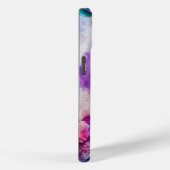 Blue Lilac Aquamarine Abstrakte Wasserfarbe Case-Mate iPhone Hülle (Rückseite / Rechts)
