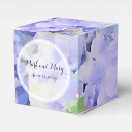Blue Lilac Custom Wedding Hydrangea Geschenkschachtel