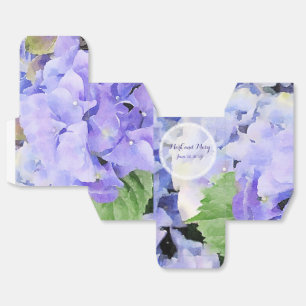 Blue Lilac Custom Wedding Hydrangea Geschenkschachtel