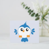 Blue Lil'Bird Postkarte (Stehend Vorderseite)