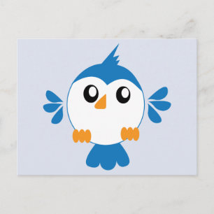 Blue Lil'Bird Postkarte