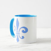 Blue Lilie Tasse (Vorderseite Links)