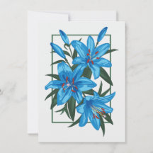 Blue Lilies. Blume