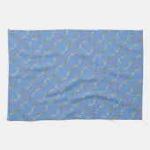 Blue Lily Dala Horses Geschirrtuch (Horizontal)
