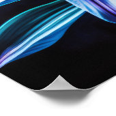 Blue Lily IV Poster (Ecke)