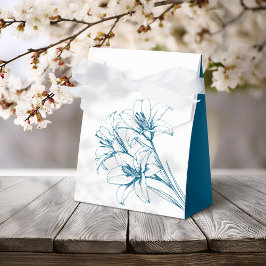 Blue Lily Kontur Wedding Geschenkschachtel
