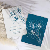 Blue Lily Kontur Wedding Save The Date