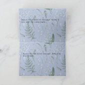 Blue Lily of the Valley Custom Happy Birthday Card Karte (Innenseite)