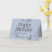 Blue Lily of the Valley Custom Happy Birthday Card Karte (Gelbe Blume)