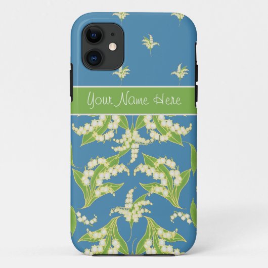 Blue Lily-of-the-Vally iPhone 5/5s Xtreme Case (Rückseite)